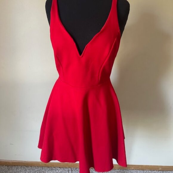 Kimchi Blue Dresses & Skirts - Red Kimchi Blue Heart Of The Ocean Fit + Flare Mini Dress  8442